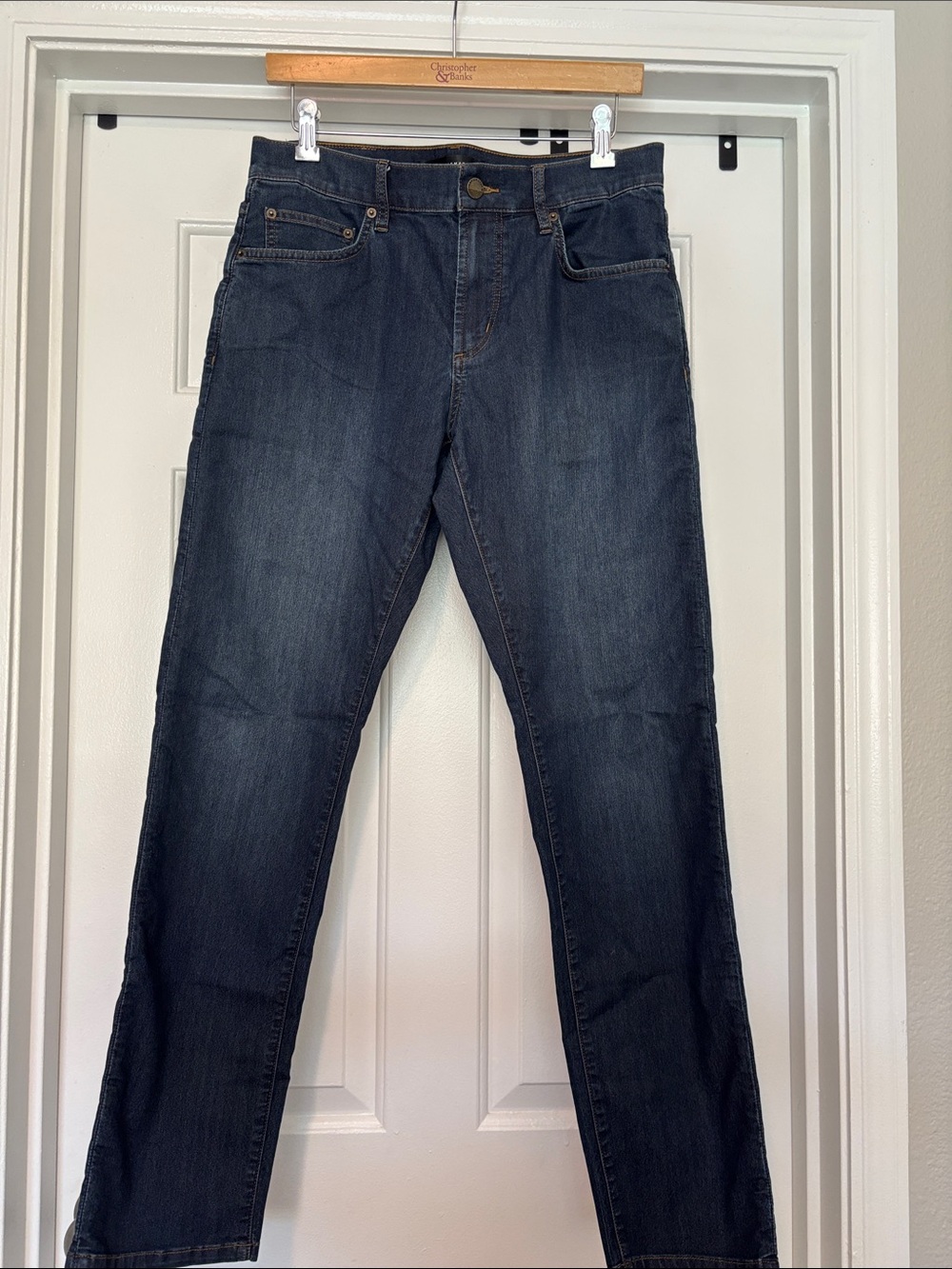 Travis Mathew Men's Slim Straight Dark Blue Jeans
